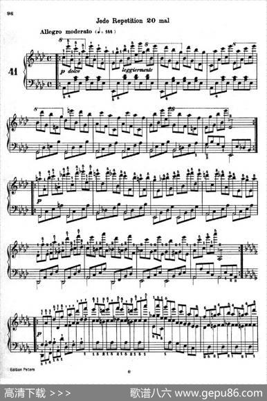 SchooloftheVirtuosoOp.365（60首钢琴高级练习曲·41）|卡尔·车尔尼