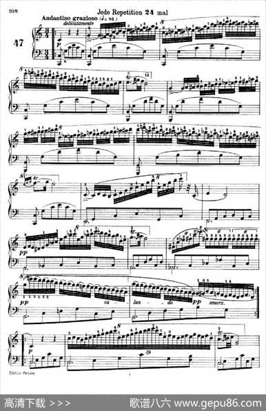 SchooloftheVirtuosoOp.365（60首钢琴高级练习曲·47）|卡尔·车尔尼