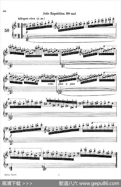 SchooloftheVirtuosoOp.365（60首钢琴高级练习曲·50）|卡尔·车尔尼