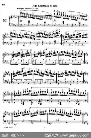 SchooloftheVirtuosoOp.365（60首钢琴高级练习曲·53）|卡尔·车尔尼