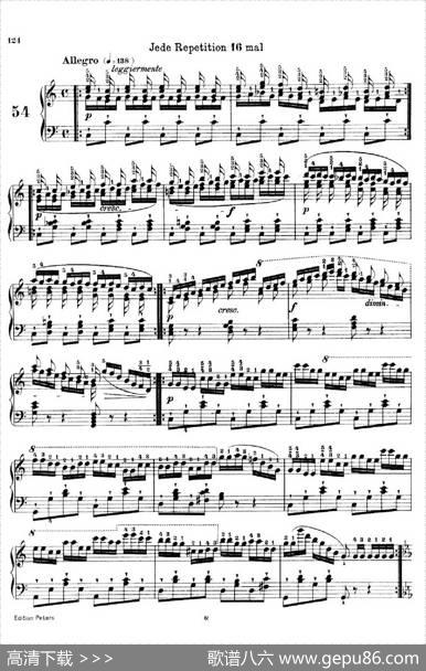 SchooloftheVirtuosoOp.365（60首钢琴高级练习曲·54）|卡尔·车尔尼