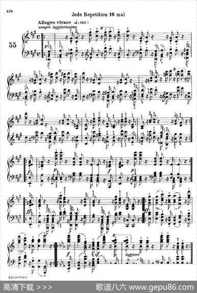 SchooloftheVirtuosoOp.365（60首钢琴高级练习曲·55）|卡尔·车尔尼