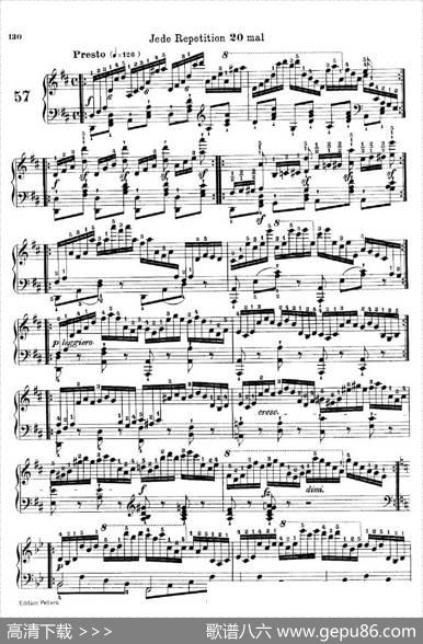 SchooloftheVirtuosoOp.365（60首钢琴高级练习曲·57）|卡尔·车尔尼