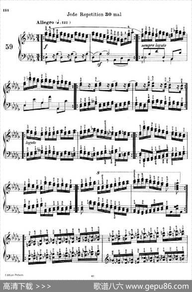SchooloftheVirtuosoOp.365（60首钢琴高级练习曲·59）|卡尔·车尔尼