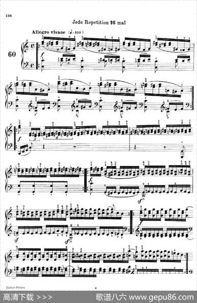 SchooloftheVirtuosoOp.365（60首钢琴高级练习曲·60）|卡尔·车尔尼