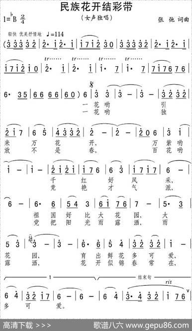 民族花开结彩带 - 张弛|张弛