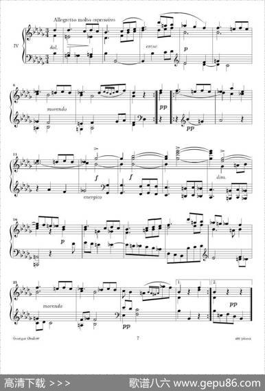 SixPieces（6首钢琴小品·Ⅳ）|乔治·翁斯洛