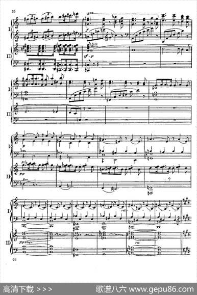 F大调爵士钢琴协奏曲（美版双钢琴原谱P11—20）|格什温
