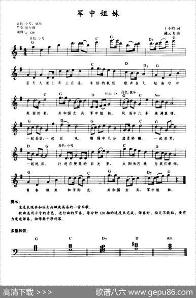 军中姐妹（带歌词提示版） - 王晓岭|臧云飞