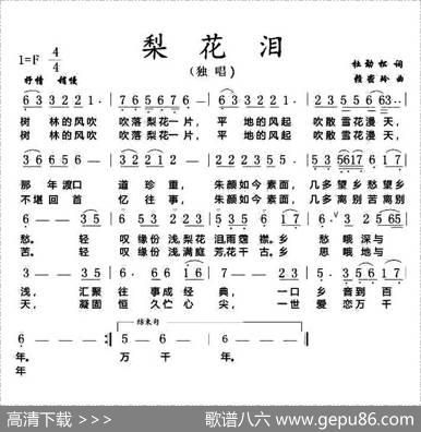 梨花泪（杜劲松词赖密玲曲） - 杜劲松|赖密玲