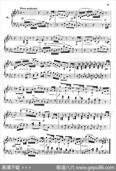 36EtudesRhythmiquesetMelodiquesOp.105（36首节奏与旋律练习曲6—10）|[德]狄奥多•柯希纳