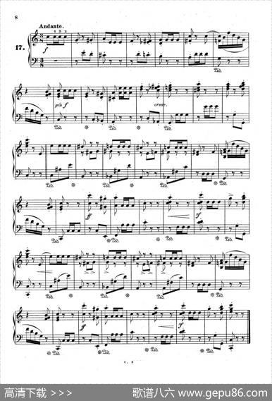 36EtudesRhythmiquesetMelodiquesOp.105（36首节奏与旋律练习曲16—20）|[德]狄奥多•柯希纳