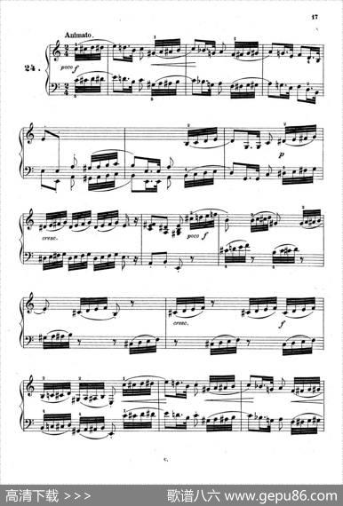 36EtudesRhythmiquesetMelodiquesOp.105（36首节奏与旋律练习曲20—25）|[德]狄奥多•柯希纳