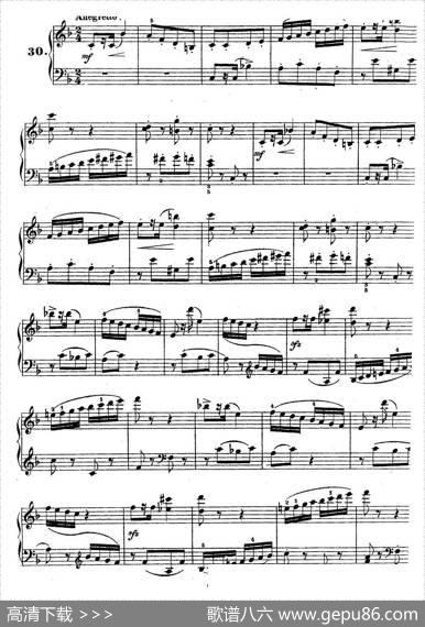 36EtudesRhythmiquesetMelodiquesOp.105（36首节奏与旋律练习曲26—30）|[德]狄奥多•柯希纳