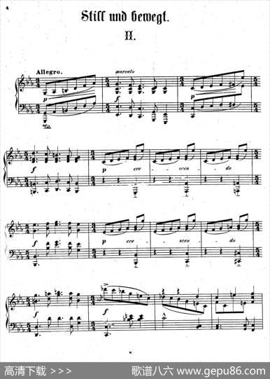 ClavierstuckeStillundBewegtOp.24（钢琴组曲《动与静》·Ⅱ）|[德]狄奥多•柯希纳