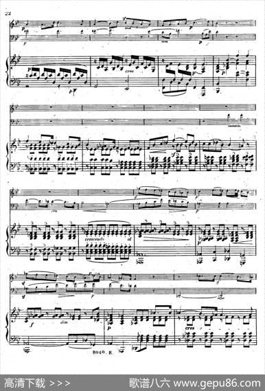 PianoTrioNo.1indMinorOp.49（d小调第一钢琴三重奏·第二乐章）|[德]巴托尔迪·门德尔松