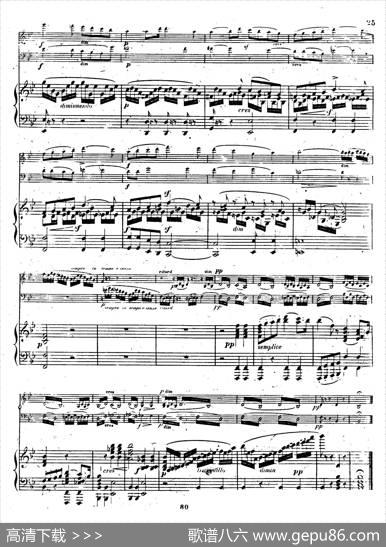 PianoTrioNo.1indMinorOp.49（d小调第一钢琴三重奏·第二乐章）|[德]巴托尔迪·门德尔松