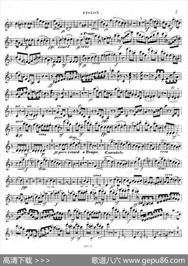 PianoTrioNo.1indMinorOp.49（d小调第一钢琴三重奏·小提琴独奏版）|[德]巴托尔迪·门德尔松