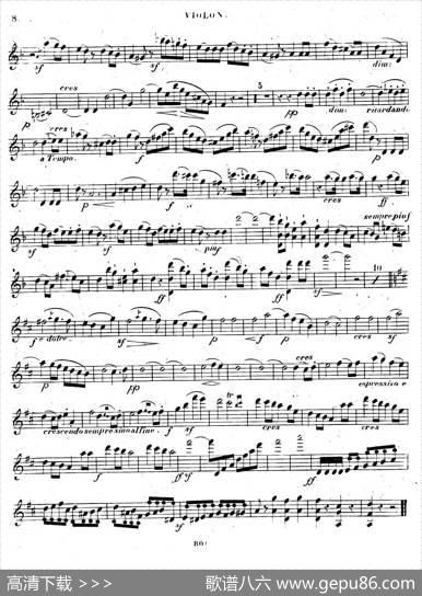 PianoTrioNo.1indMinorOp.49（d小调第一钢琴三重奏·小提琴独奏版）|[德]巴托尔迪·门德尔松
