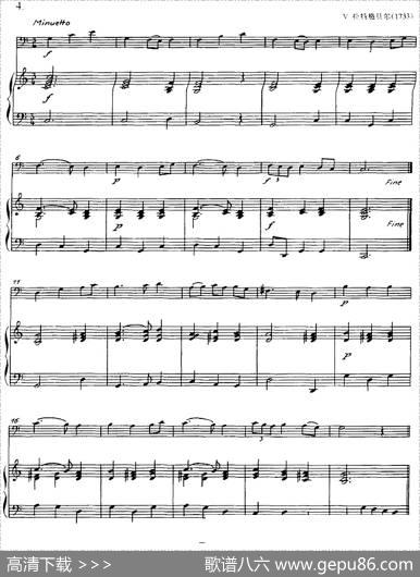 五首17和18世纪歌曲（长号+钢琴伴奏）