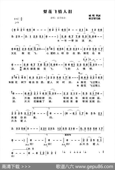 梨花飞情人泪 - 臧明华|轻云望月