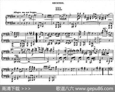 ZwolfOriginal-CompositionenfurPianofortezu4HandenOp.57（12首四手联弹小品·3）|狄奥多·柯希纳