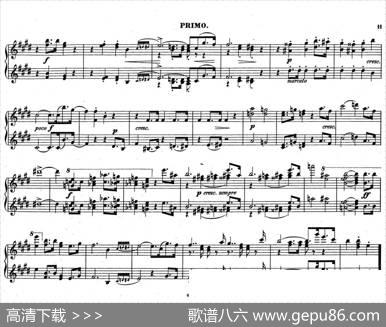 ZwolfOriginal-CompositionenfurPianofortezu4HandenOp.57（12首四手联弹小品·3）|狄奥多·柯希纳