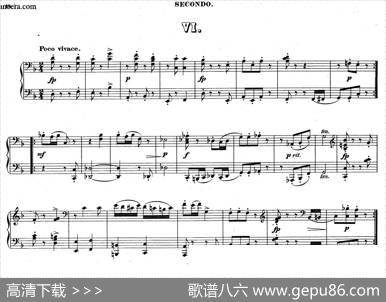 ZwolfOriginal-CompositionenfurPianofortezu4HandenOp.57（12首四手联弹小品·6）|狄奥多·柯希纳
