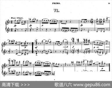 ZwolfOriginal-CompositionenfurPianofortezu4HandenOp.57（12首四手联弹小品·6）|狄奥多·柯希纳