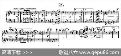 ZwolfOriginal-CompositionenfurPianofortezu4HandenOp.57（12首四手联弹小品·9）|狄奥多·柯希纳