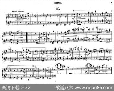 ZwolfOriginal-CompositionenfurPianofortezu4HandenOp.57（12首四手联弹小品·10）|狄奥多·柯希纳