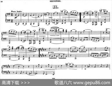 ZwolfOriginal-CompositionenfurPianofortezu4HandenOp.57（12首四手联弹小品·11）|狄奥多·柯希纳