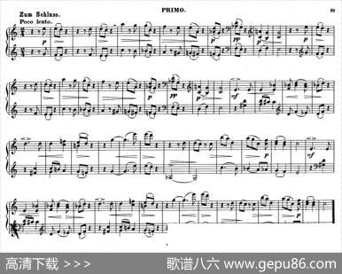 ZwolfOriginal-CompositionenfurPianofortezu4HandenOp.57（12首四手联弹小品·12）|狄奥多·柯希纳