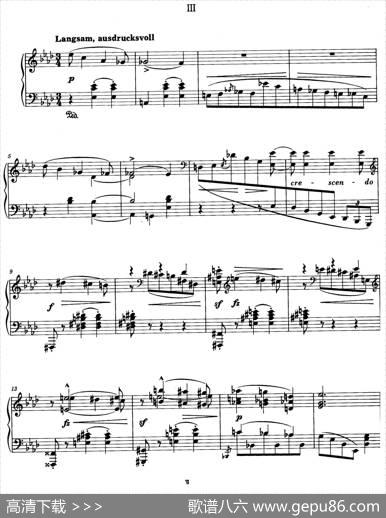 WaltzesOp.23（圆舞曲集·3、降A大调）|狄奥多·柯希纳