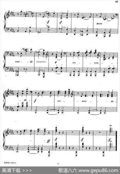 WaltzesOp.23（圆舞曲集·5、降D大调）|狄奥多·柯希纳