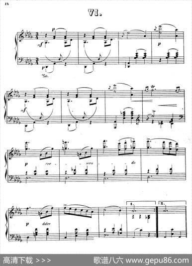 WaltzesOp.23（圆舞曲集·6、降D大调）|狄奥多·柯希纳