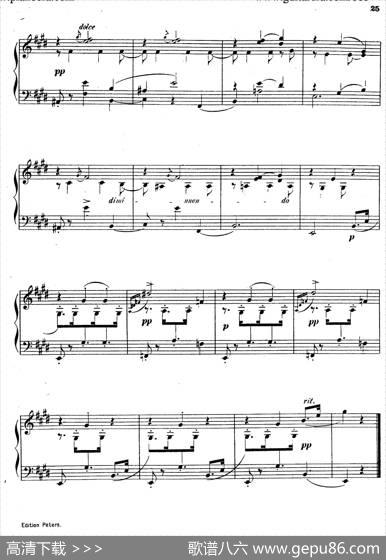WaltzesOp.23（圆舞曲集·10、E大调）|狄奥多·柯希纳