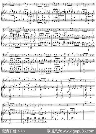 降B大调回旋曲（小提琴+钢琴伴奏）|[奥]莫扎特曲米夏埃尔·托佩尔钢琴改编