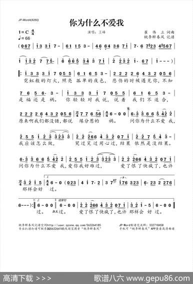 你为什么不爱我 - 崔伟立|崔伟立