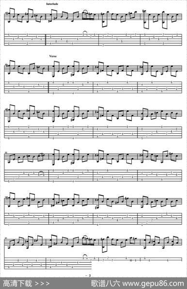 MyHeartWillGoOn（指弹谱）