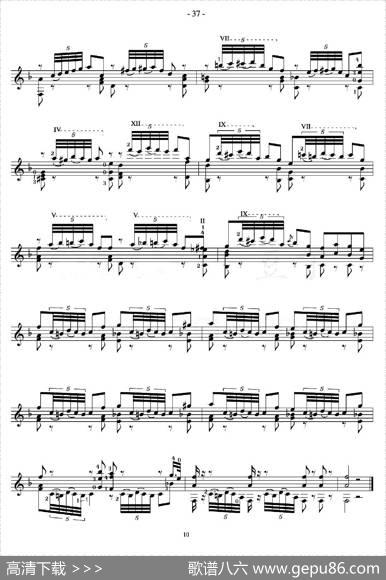 著名古典吉他练习曲（20）
