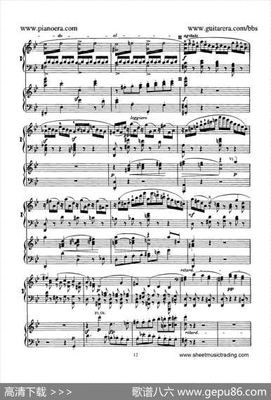 PianoConcertoNo.1ingMinorOp.25（g小调第一钢琴协奏曲·双钢琴）|门德尔松