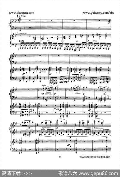 PianoConcertoNo.1ingMinorOp.25（g小调第一钢琴协奏曲·双钢琴）|门德尔松