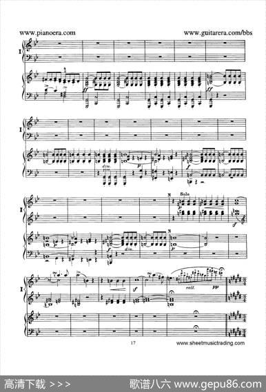 PianoConcertoNo.1ingMinorOp.25（g小调第一钢琴协奏曲·双钢琴）|门德尔松