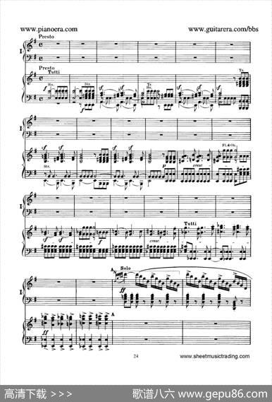 PianoConcertoNo.1ingMinorOp.25（g小调第一钢琴协奏曲·双钢琴）|门德尔松