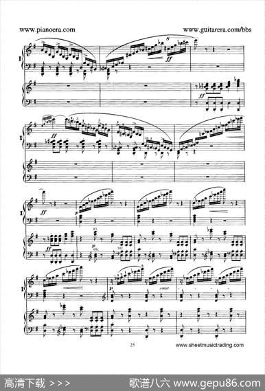 PianoConcertoNo.1ingMinorOp.25（g小调第一钢琴协奏曲·双钢琴）|门德尔松