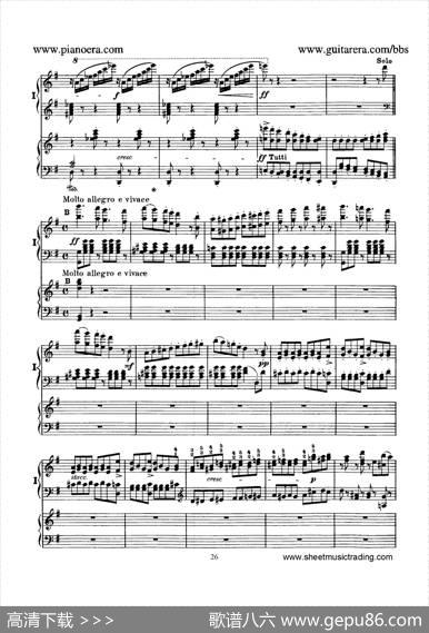 PianoConcertoNo.1ingMinorOp.25（g小调第一钢琴协奏曲·双钢琴）|门德尔松