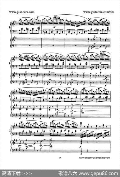 PianoConcertoNo.1ingMinorOp.25（g小调第一钢琴协奏曲·双钢琴）|门德尔松