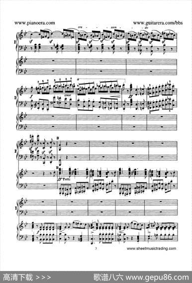 PianoConcertoNo.1ingMinorOp.25（g小调第一钢琴协奏曲·双钢琴）|门德尔松