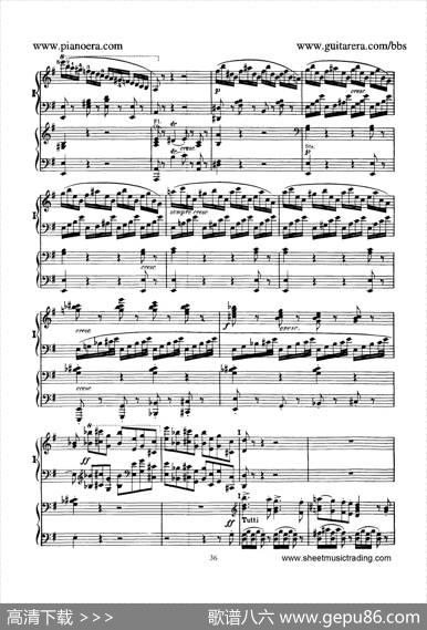 PianoConcertoNo.1ingMinorOp.25（g小调第一钢琴协奏曲·双钢琴）|门德尔松